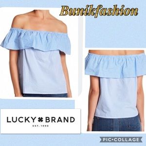 Lucky Brand off the shoulder top